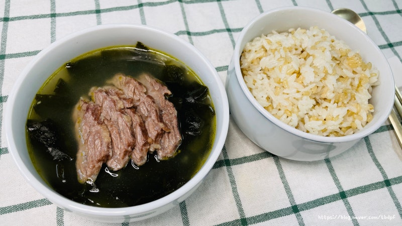 편스토랑 어남선 류수영 레시피 한우 양지로 만든 소고기 미역국 육수