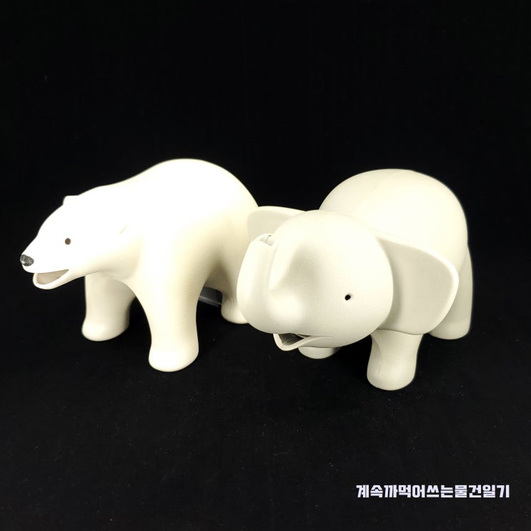  Qualy 퀄리 북극곰 코끼리 테이프 디스펜서 커터기 클립홀더