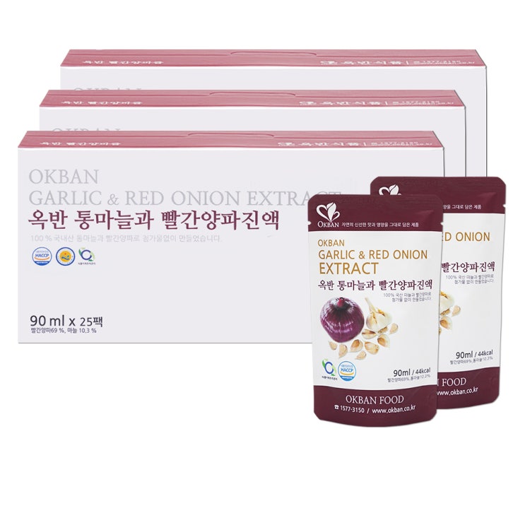 가성비갑 옥반식품 통마늘과 빨간양파진액, 90ml, 75개 추천합니다