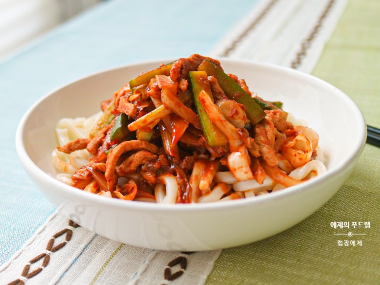  백종원 중화제육면, 잡채용 돼지고기 뒷다리살 우동사리면 비빔 요리