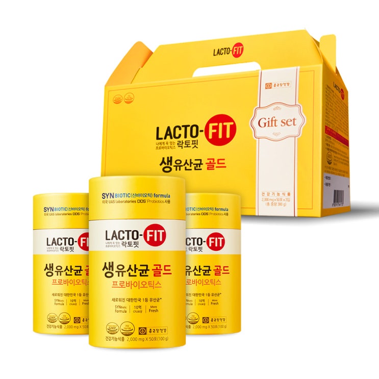 잘나가는 락토핏 생유산균 골드 선물세트, 300g, 1세트 ··· 잘나가는 락토핏 생유산균 골드 선물세트, 300g, 1세트 ···