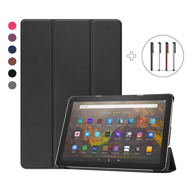 구매평 좋은 아마존 Fire HD10 2021 (PLUS) 스마트 커버 케이스, 블랙 ··· 구매평 좋은 아마존 Fire HD10 2021 (PLUS) 스마트 커버 케이스, 블랙 ···