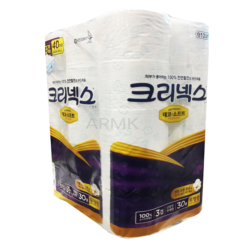 당신만 모르는 크리넥스 데코&소프트 3겹 화장지 40m (부케향), 30롤, 2개 ··· 당신만 모르는 크리넥스 데코&소프트 3겹 화장지 40m (부케향), 30롤, 2개 ···