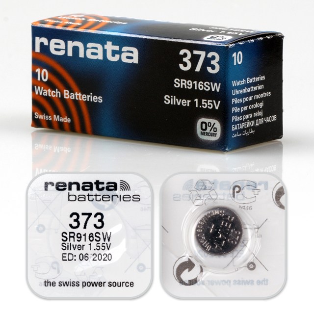 선택고민 해결 RENATA 스위스 정품 손목시계 배터리 교체 시계약 건전지, 레나타 373 (SR916SW) 추천해요