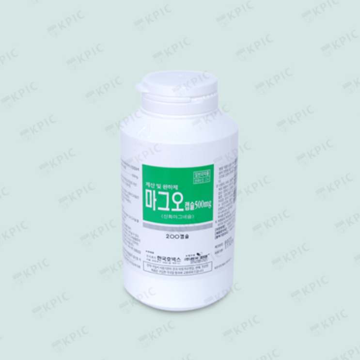 마그오캡슐 500mg, 꼭 알아야할 내용들(효능/복용법/부작용/주의사항) 마그오캡슐 500mg, 꼭 알아야할 내용들(효능/복용법/부작용/주의사항)