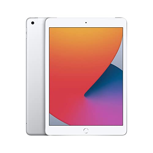 선호도 높은 2020 Apple iPad (10.2 인치 Wi-Fi 셀룰러 128GB) - 실버 (8 세대) (128GB WiFi Cellular Silver), 128GB, Wi