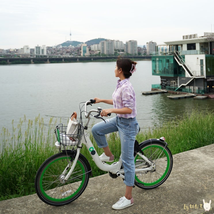 서울 잠원 한강공원 자전거 대여, 한강 자전거길 코스