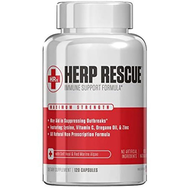 후기가 정말 좋은 헤르페스 레스큐 이뮨 서포트 포뮬러 120정 1팩 Herp Rescue Immune Support Formula, 1개 ···