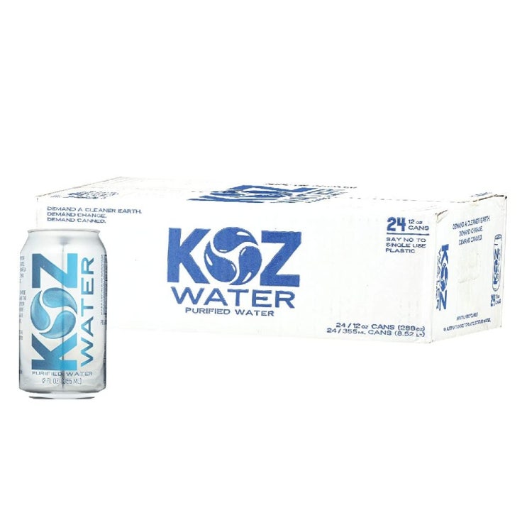 선호도 높은 Koz Water 코즈워터 퓨리파잉 생수 24캔 각 355ml, 1개, 1ml 추천합니다 선호도 높은 Koz Water 코즈워터 퓨리파잉 생수 24캔 각 355ml, 1개, 1ml 추천합니다