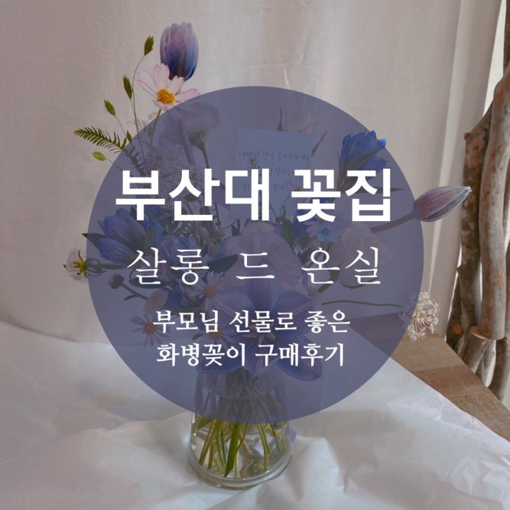  화병꽂이 부모님선물로 추천해 부산꽃집 살롱드온실 방문 후기