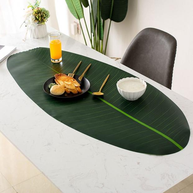 발리컨셉 바나나잎 테이블매트 나뭇잎 테이블장식 인테리어소품