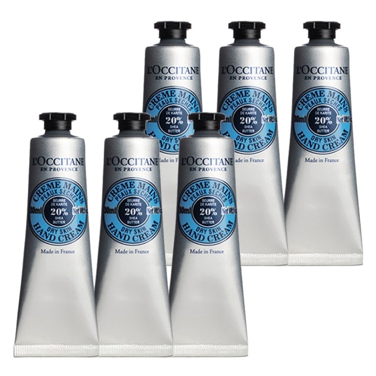  후기가 좋은 록시땅 시어 드라이 스킨 핸드크림, 30ml, 6개 추천해요