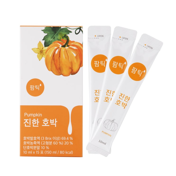 후기가 좋은 팜틱 진한 호박즙, 10ml, 15개 추천합니다