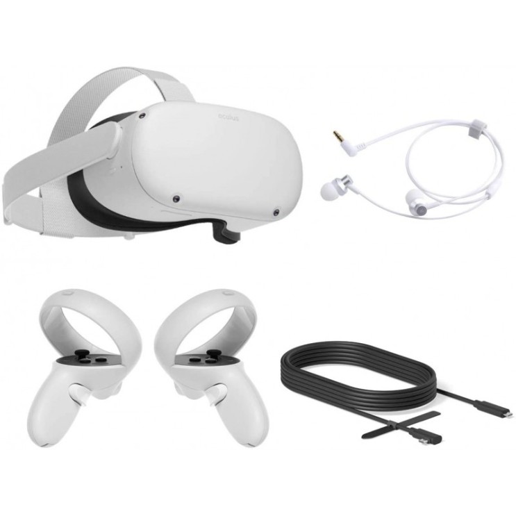 의외로 인기있는 2020 Oculus Quest 2 올인원 PC VR 헤드셋 64GB 크리스마스 홀리데이 패밀리 번들 첨단 바이탈 리얼리티 게임용 헤드셋 PC V, 1, 단일옵션