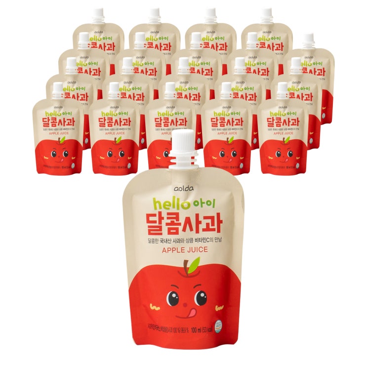 의외로 인기있는 아올다 헬로아이 달콤사과 주스 100 ml, 사과맛, 20개 추천해요 의외로 인기있는 아올다 헬로아이 달콤사과 주스 100 ml, 사과맛, 20개 추천해요