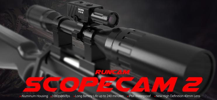  [밀리프레스]runcam 런캠 scopecam2 스코프캠2 에어소프트건 촬영, 서바이벌, 스나이퍼, 저격 액션캠