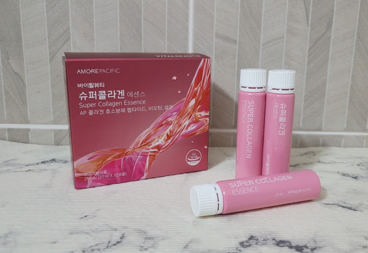  피부 속 부터 꽉 채워 촉촉하고 탄탄하게 '바이탈뷰티 슈퍼콜라겐 에센스' [아모레퍼시픽/송혜교콜라겐/마시는프리미엄콜라겐/저분자콜라겐/콜라겐추천/피부보습/피부결개선/탄력주름개선]