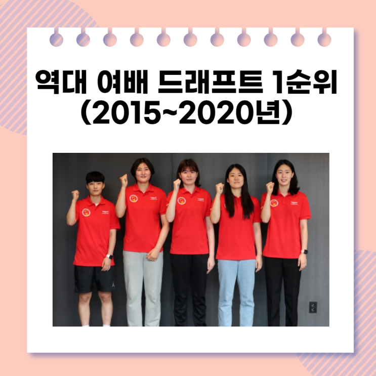 역대 여자배구 드래프트(3)_2015~2020년