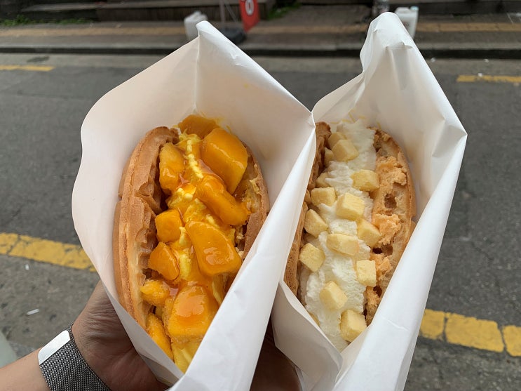 수원역 와플 맛집) 아이스크림(젤라또) 와플 맛있는 '와플대학' 가성비 디저트맛집 #내돈내먹