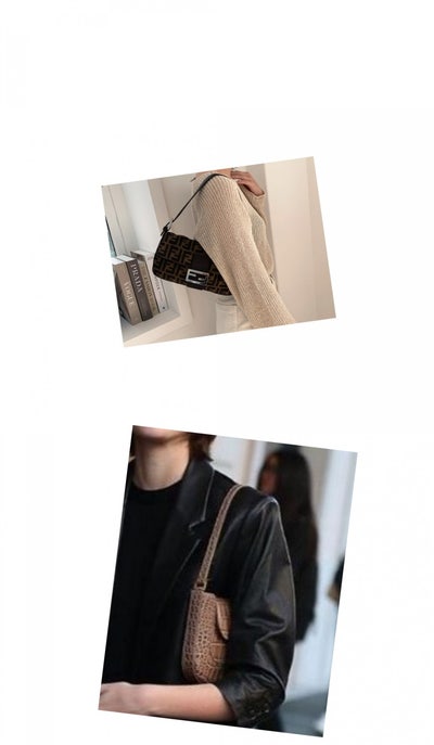  가을갬성에 딱! 간편하고 실용적인 빈티지룩 바게트백 / 펜디