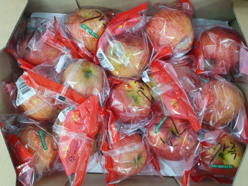 공영방송 홈쇼핑 21년8월 수확 햇사과 경북세척사과 3kg*2박스(홍로)