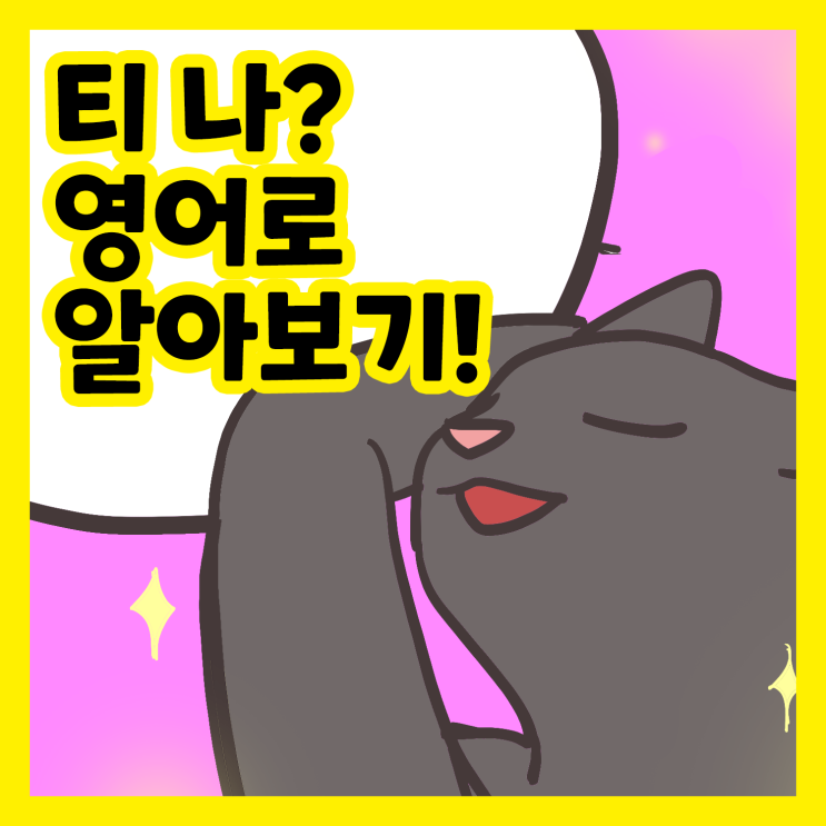  티나? 영어로 알아보기! 원어민이 자주쓰는 표현