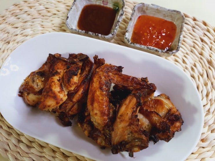  치킨스톡 큐브로 에어프라이어 닭구이 만들기