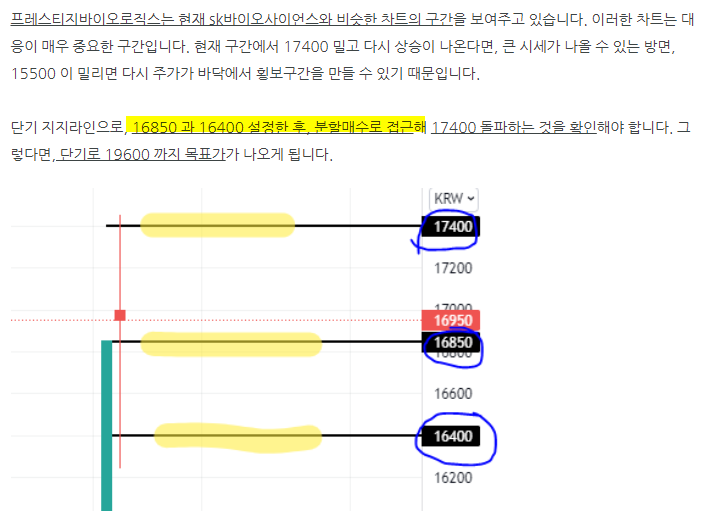 프레스티지바이오로직스 주가 분석 (2021.09.06 / 이전 분석글 참고)