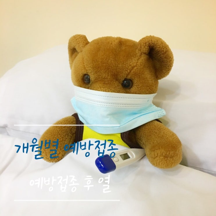  아기 개월별 예방접종 시기와 접종 후 열, 주의사항