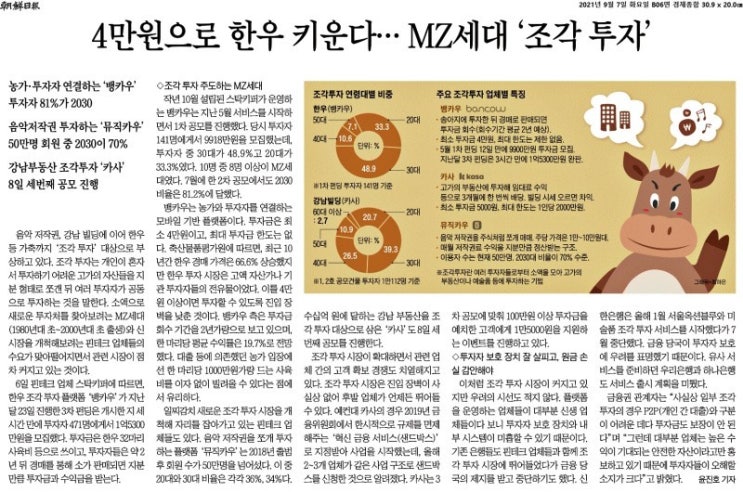  조각투자 열풍, 왜 MZ세대가 투자할까