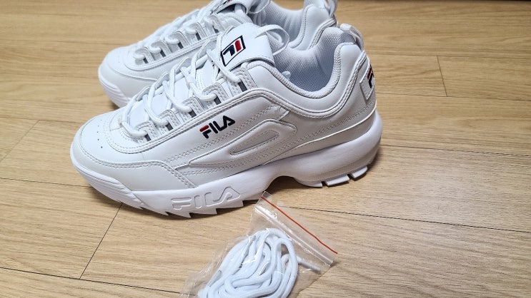  [리뷰] FILA 필라 디스럽터 2 (Disruptor 2) 화이트 신발 구매 후기!