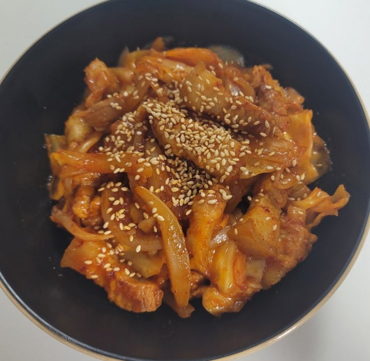  제육볶음 레시피 :: 구워 먹고 남은 삼겹살로 요리하기