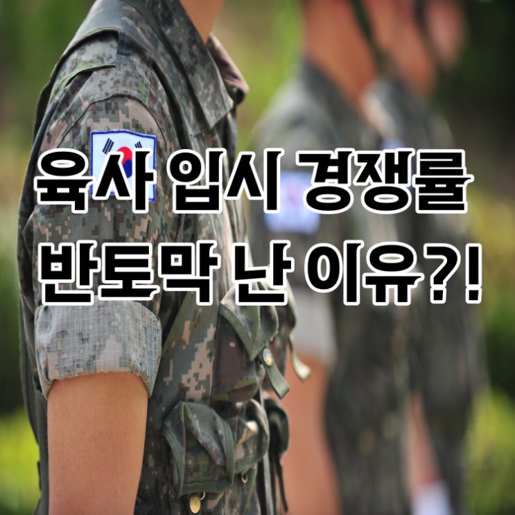  육사 입시 경쟁률 하락에 요인은?!