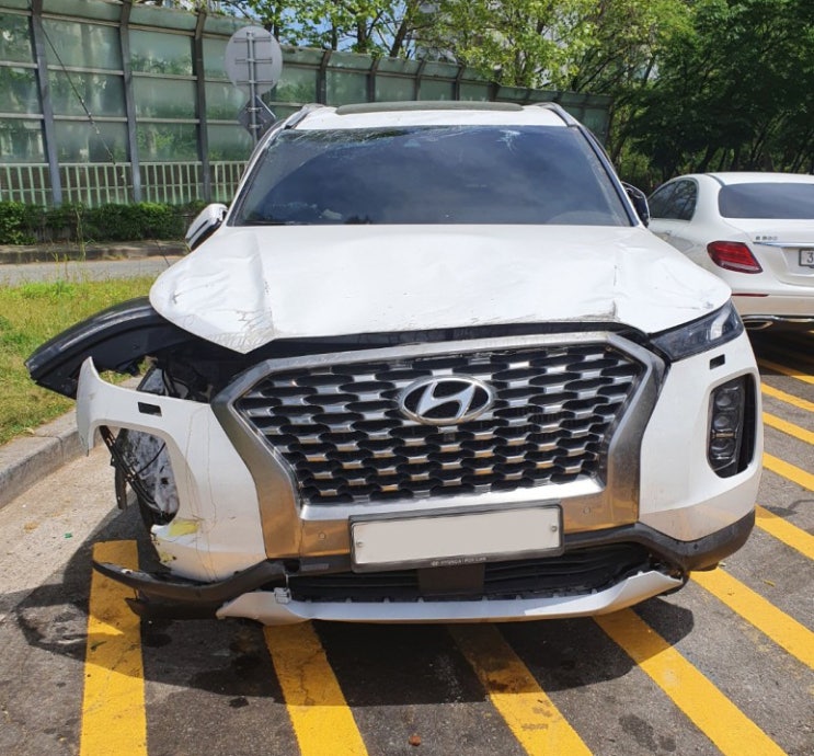  미수선처리 현대 펠리세이드 사고차매입