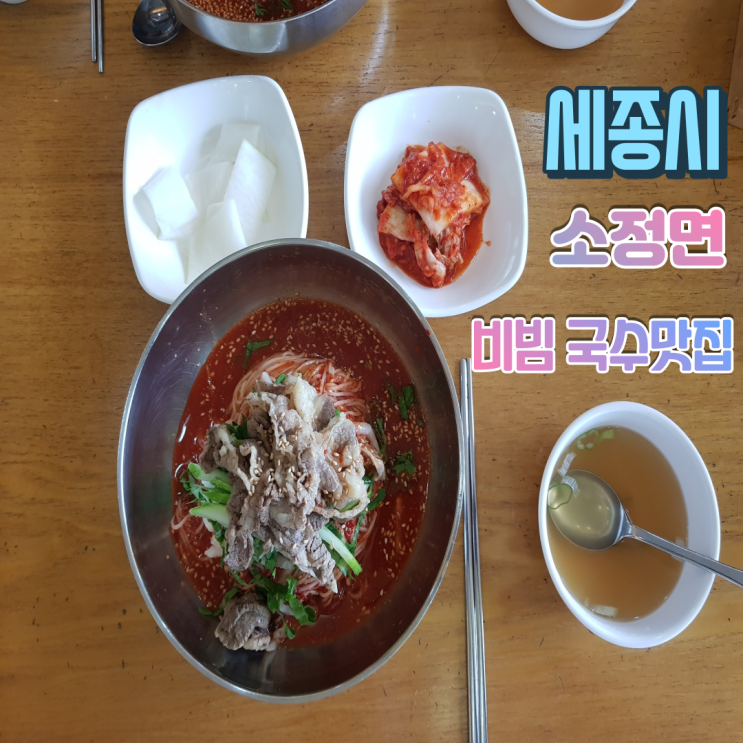  세종시 능소 비빔국수 소정점 신선한 자연의맛 웰빙 국수 맛집