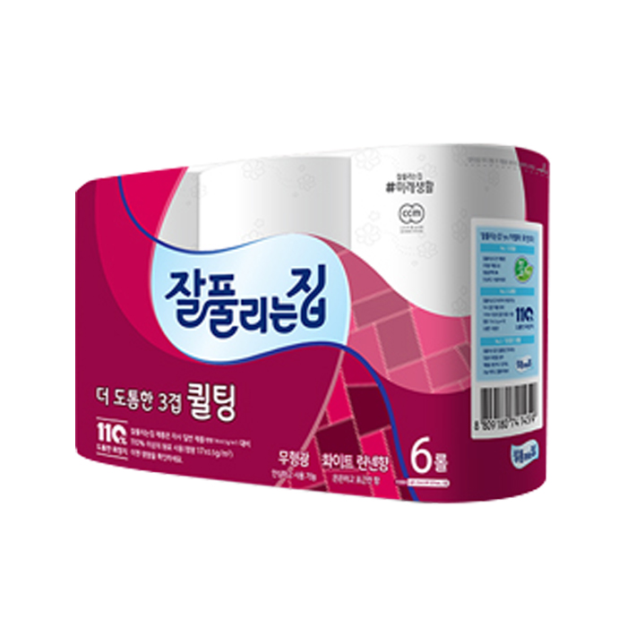 가성비 좋은 잘풀리는집 더 도톰한 3겹 퀄팅 롤화장지 25 m, 6롤, 1개 추천합니다 가성비 좋은 잘풀리는집 더 도톰한 3겹 퀄팅 롤화장지 25 m, 6롤, 1개 추천합니다