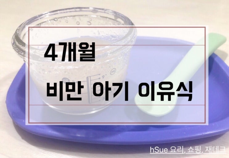  [4개월 이유식 진행] 비만 아기 이유식, 소아과 정유미 - 이유식 기본 원칙 Best 10