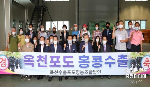  [충청미디어] 옥천군 신품종 포도 ‘충랑’ 홍콩 시장 공략