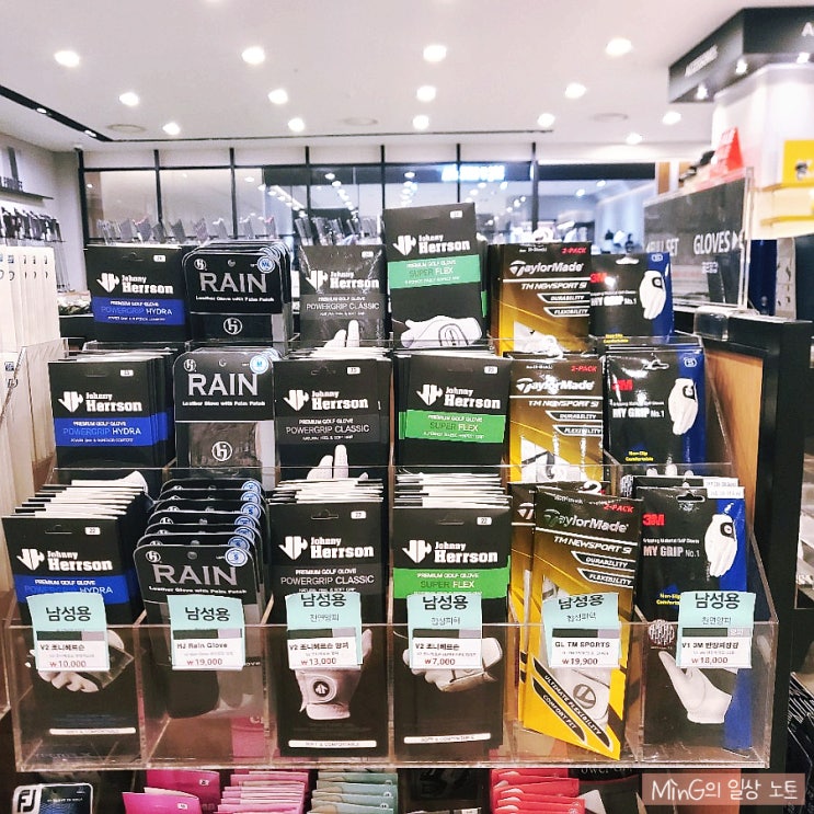  남성 골프 초보 연습용 장갑 고르는 법 :] 조니헤르슨