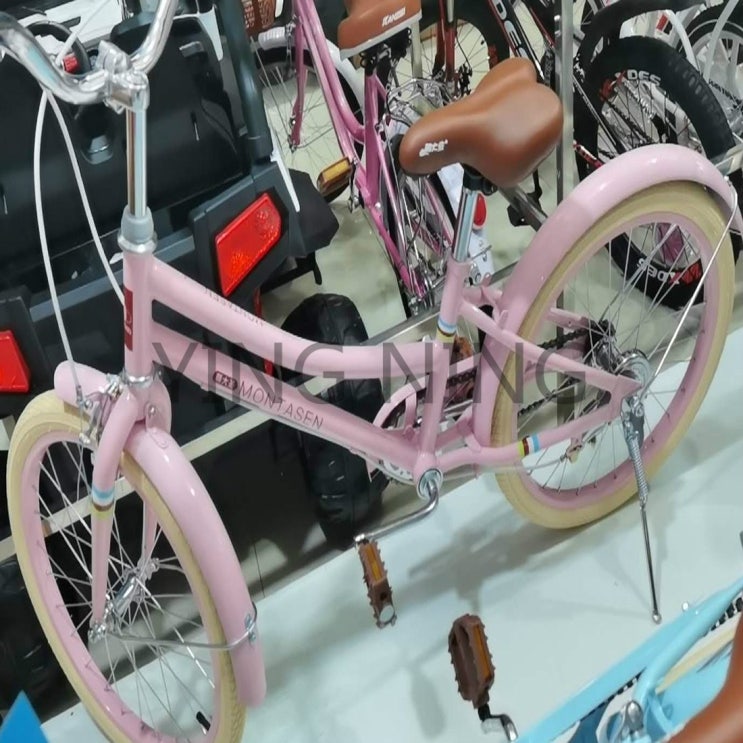 인지도 있는 YN 클래식 에디션 어린이 자전거 아동 자건거 18인치 20인치 두발 4+선물증정, 128cm(바구니 없음), 핑크 ···