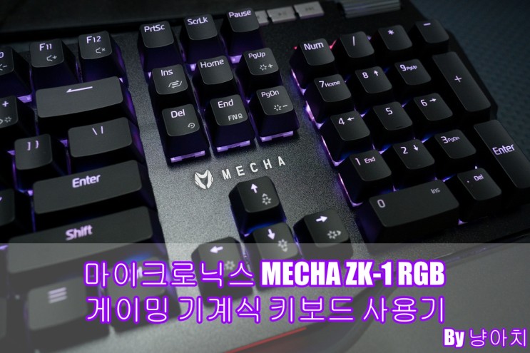 마이크로닉스 MECHA ZK-1 RGB 게이밍 기계식 키보드 사용기