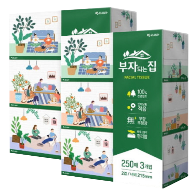 최근 많이 팔린 모나리자 부자되는집 천연펄프 미용티슈 250매 3입 2팩(6개) ··· 최근 많이 팔린 모나리자 부자되는집 천연펄프 미용티슈 250매 3입 2팩(6개) ···