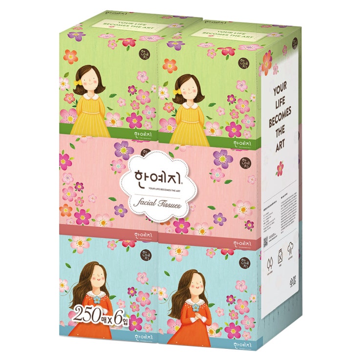 인지도 있는 한예지 캐릭터 미니 미용티슈 2겹, 6개입, 1팩 ··· 인지도 있는 한예지 캐릭터 미니 미용티슈 2겹, 6개입, 1팩 ···