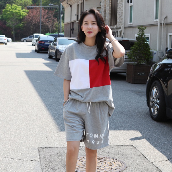  후기가 정말 좋은 핫핀 반바지 트레이닝 세트 F-XL 추천합니다