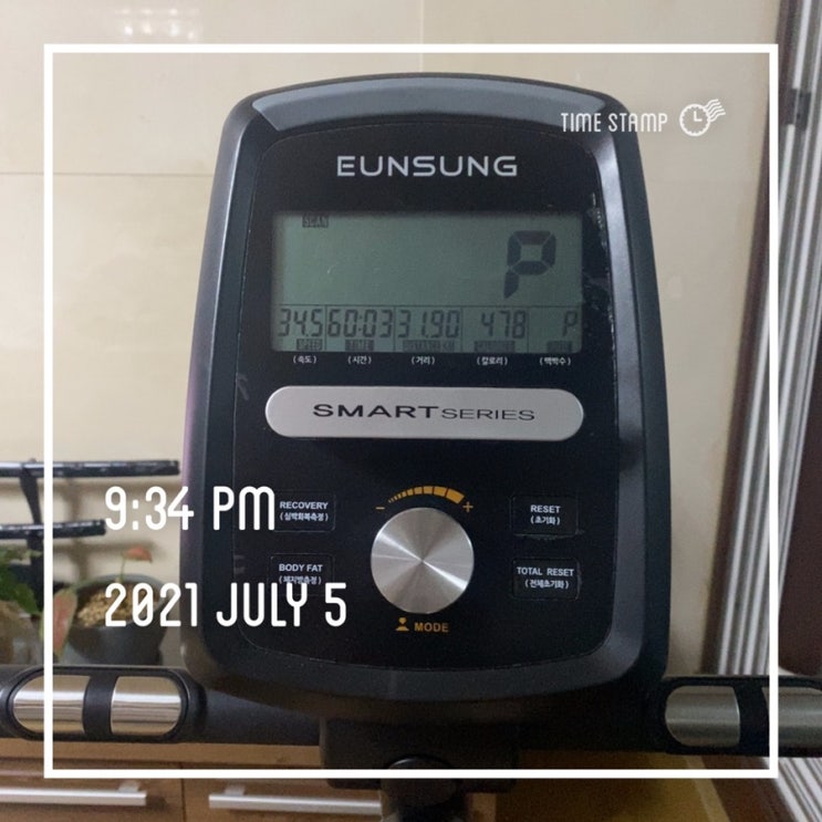  2021년 7월 운동 기록