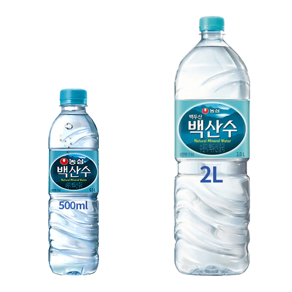 가성비 뛰어난 [농심 백산수 세트판매-특별할인] 농심 백산수 500ml 20패트+2L 6패트[세트] 판매 기상청 선정 1위 생수 세트 판매 배송비 절감 안심박스-당일출고, 농심백산