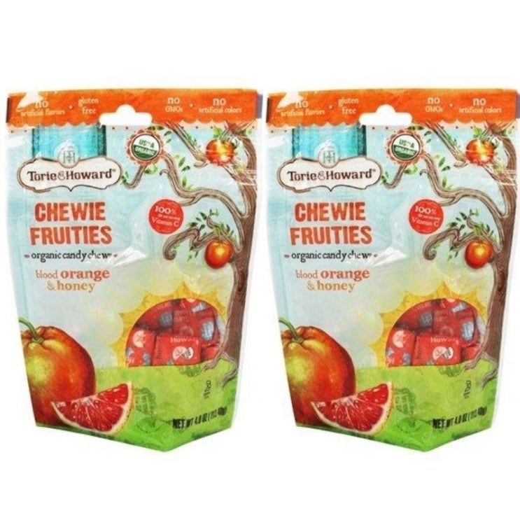 잘팔리는 Torie and Howard 토리 앤 하워드 츄이 프룻티즈 블러드 오렌지 허니 4oz(113g) 2개 Chewie Fruities Blood Orange & Honey 잘팔리는 Torie and Howard 토리 앤 하워드 츄이 프룻티즈 블러드 오렌지 허니 4oz(113g) 2개 Chewie Fruities Blood Orange & Honey