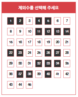  로또 980회 제외수 필출수 예상수 기록용