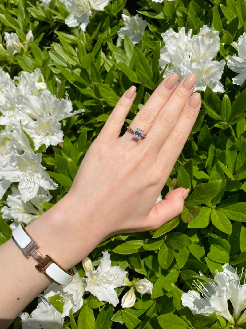 여자친구, 아내를 위한 기념일 선물 추천 - 모이사나이트 반지 (에메랄드컷, 쿠션컷) : 네이버 블로그, image size:800x1067