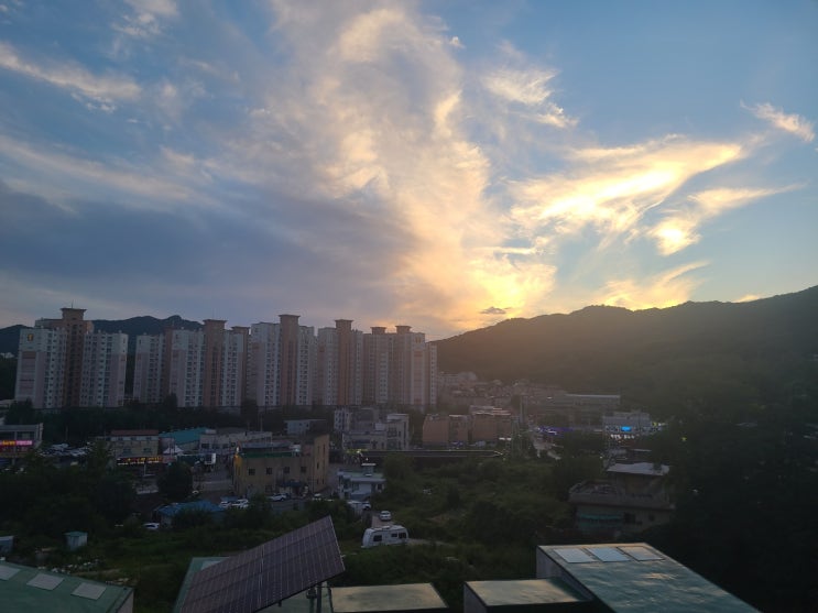  마석에서...
